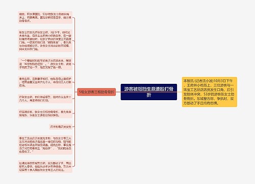 游客被指挡生意遭殴打骨折