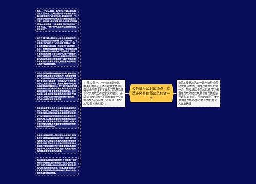 公务员考试时政热点：改革会风是改革政风的第一步