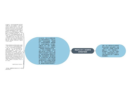 首起涉公民个人信息网络犯罪案件破获