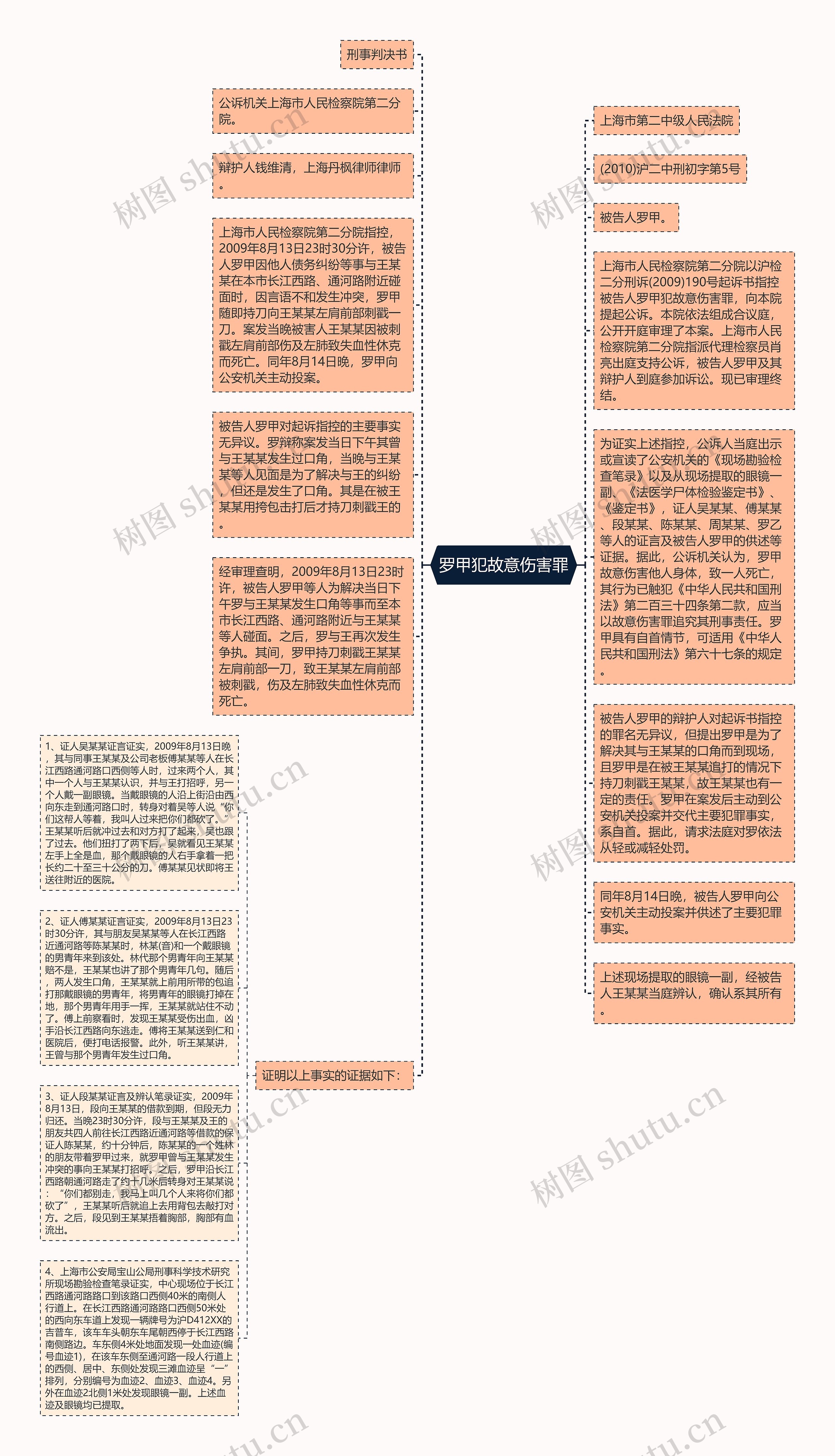 罗甲犯故意伤害罪思维导图