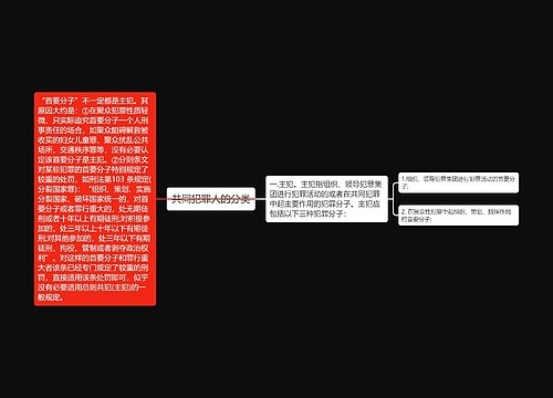 共同犯罪人的分类