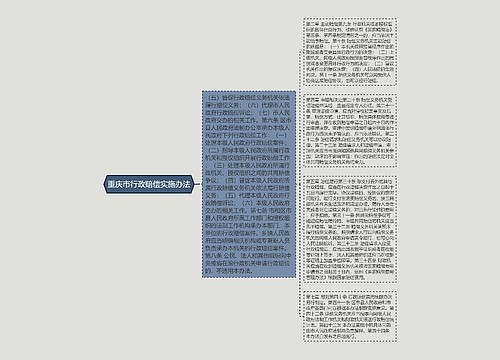 重庆市行政赔偿实施办法