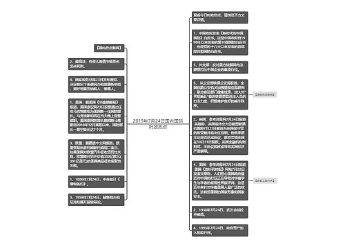 2019年7月24日国内国际时政热点