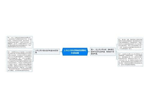 上市公司内部物质保障和外部保障