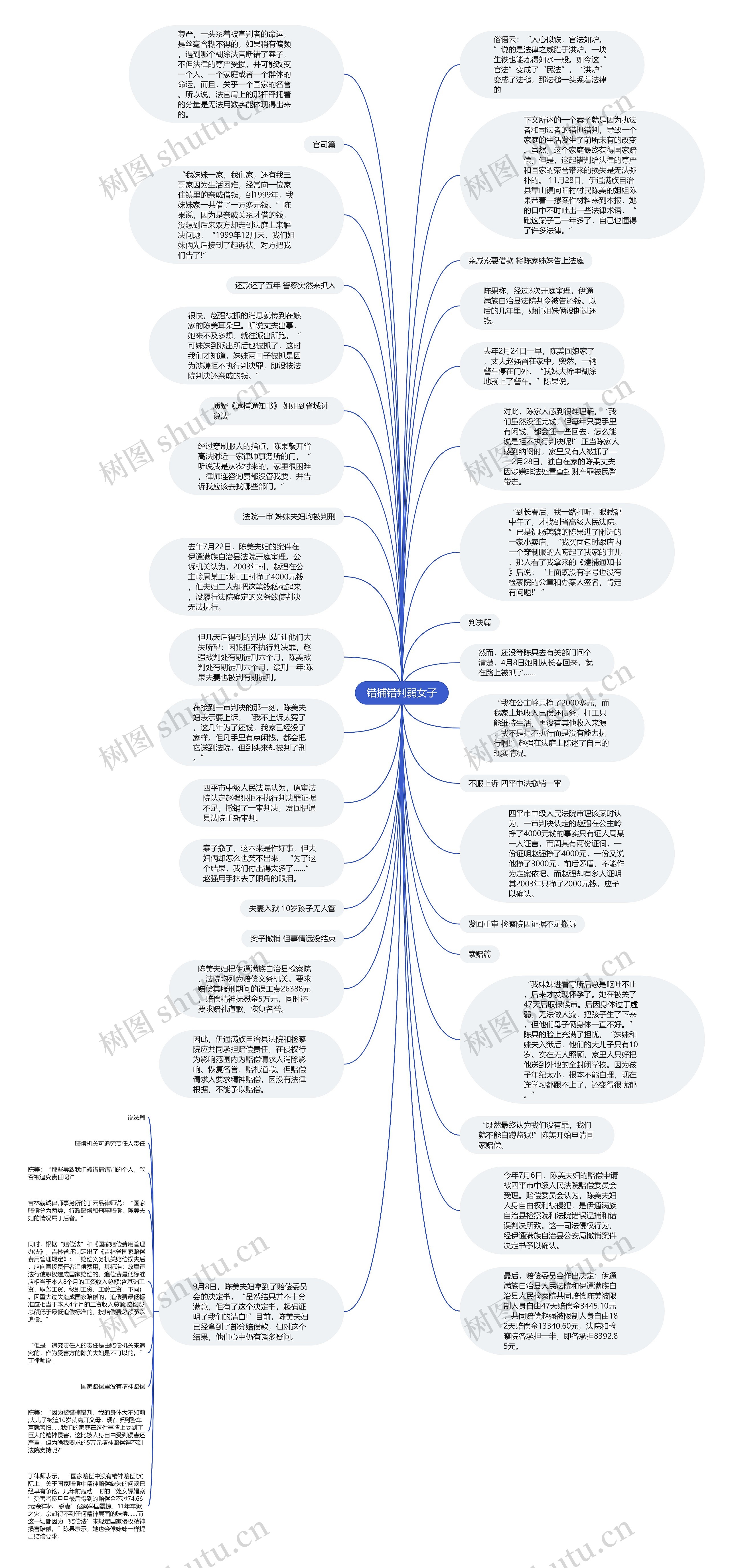 错捕错判弱女子思维导图