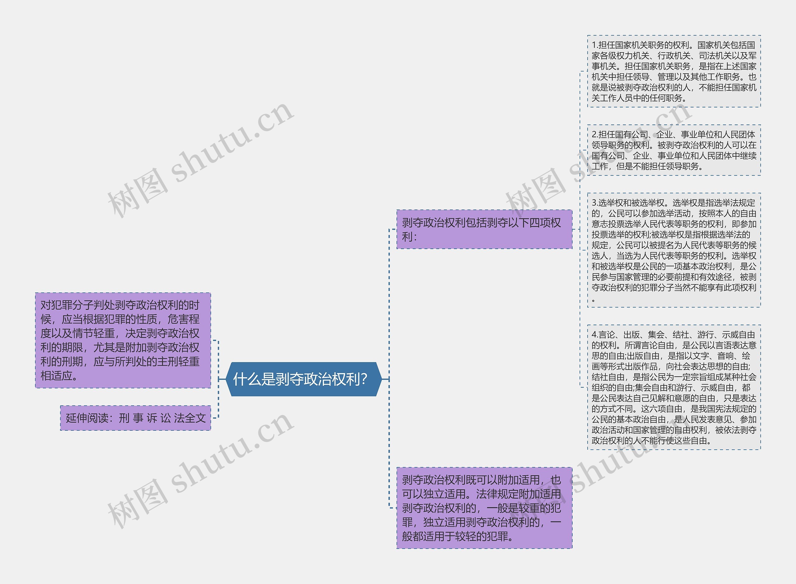 什么是剥夺政治权利？思维导图