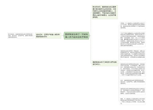 国家赔偿法修订：对被拘捕人员不起诉应给予赔偿