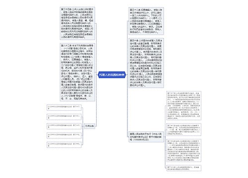 代理人的范围和种类