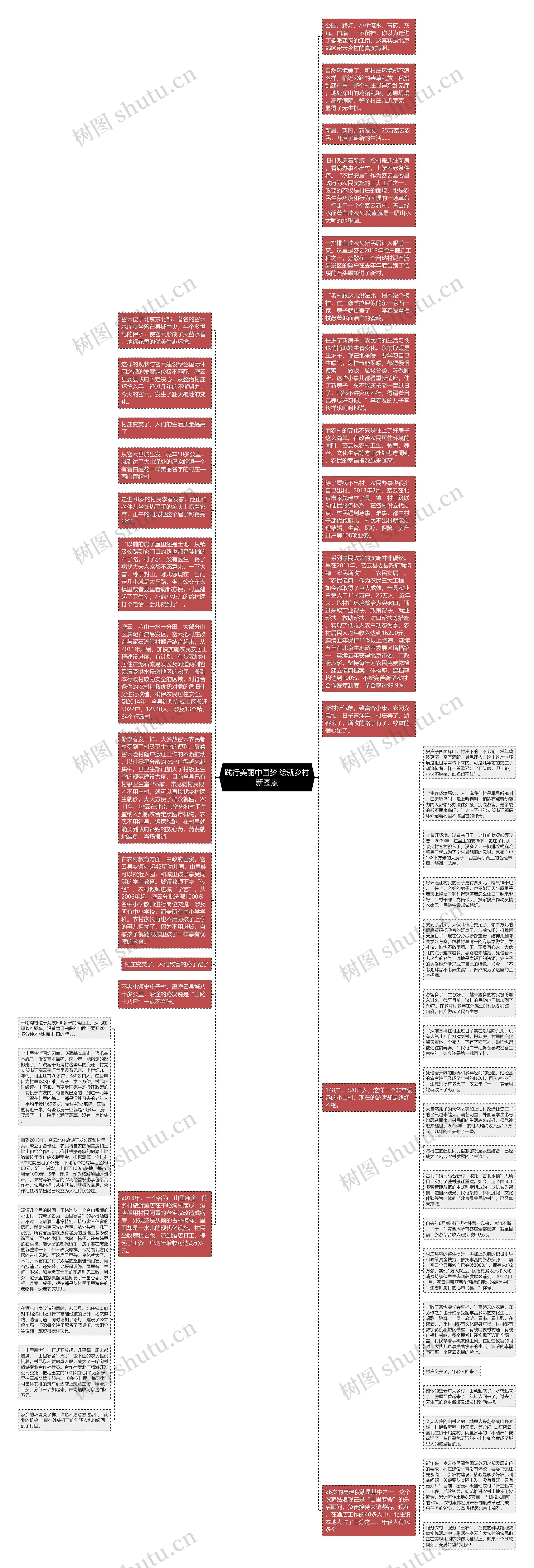 践行美丽中国梦 绘就乡村新图景思维导图