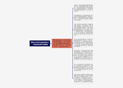 国家公务员考试时政热点：首批房奴难言真解脱