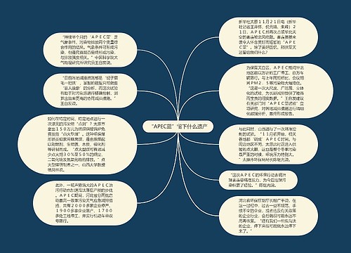 “APEC蓝”留下什么遗产