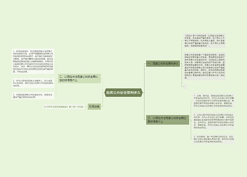 危害公共安全罪判多久