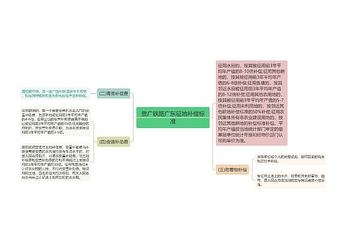 贵广铁路广东征地补偿标准