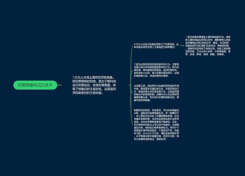 犯罪预备构成的条件