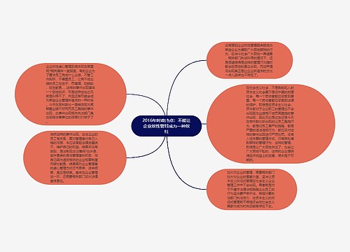 2016年时政热点：不能让企业奴性管理成为一种奴性