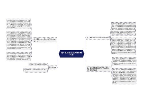 国有土地上企业拆迁如何评估