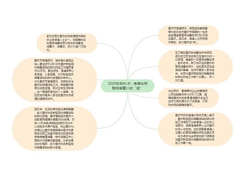 2020时政热点：港澳台同胞驰援重庆战“疫”