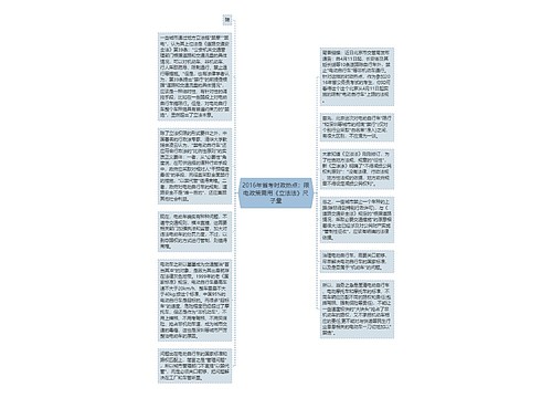 2016年省考时政热点：限电政策需用《立法法》尺子量