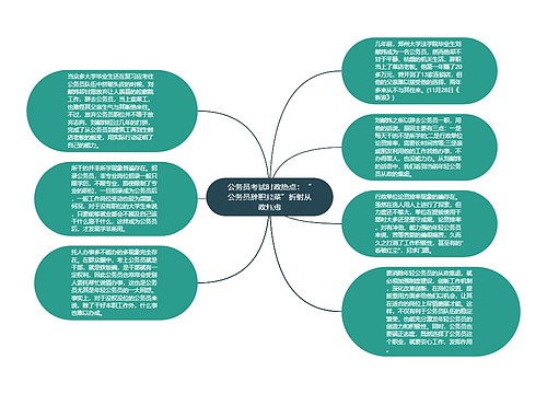 公务员考试时政热点：“公务员辞职卖菜”折射从政焦虑