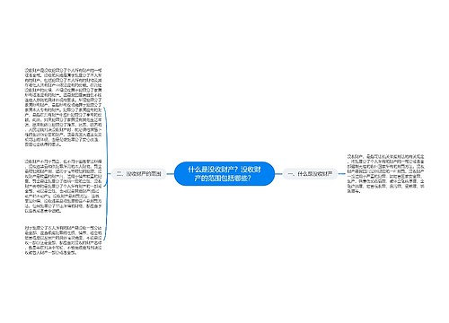 什么是没收财产？没收财产的范围包括哪些？