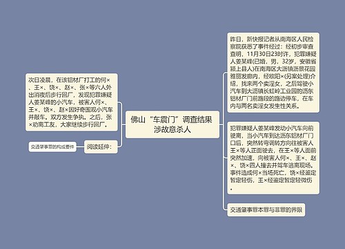 佛山“车震门”调查结果 涉故意杀人