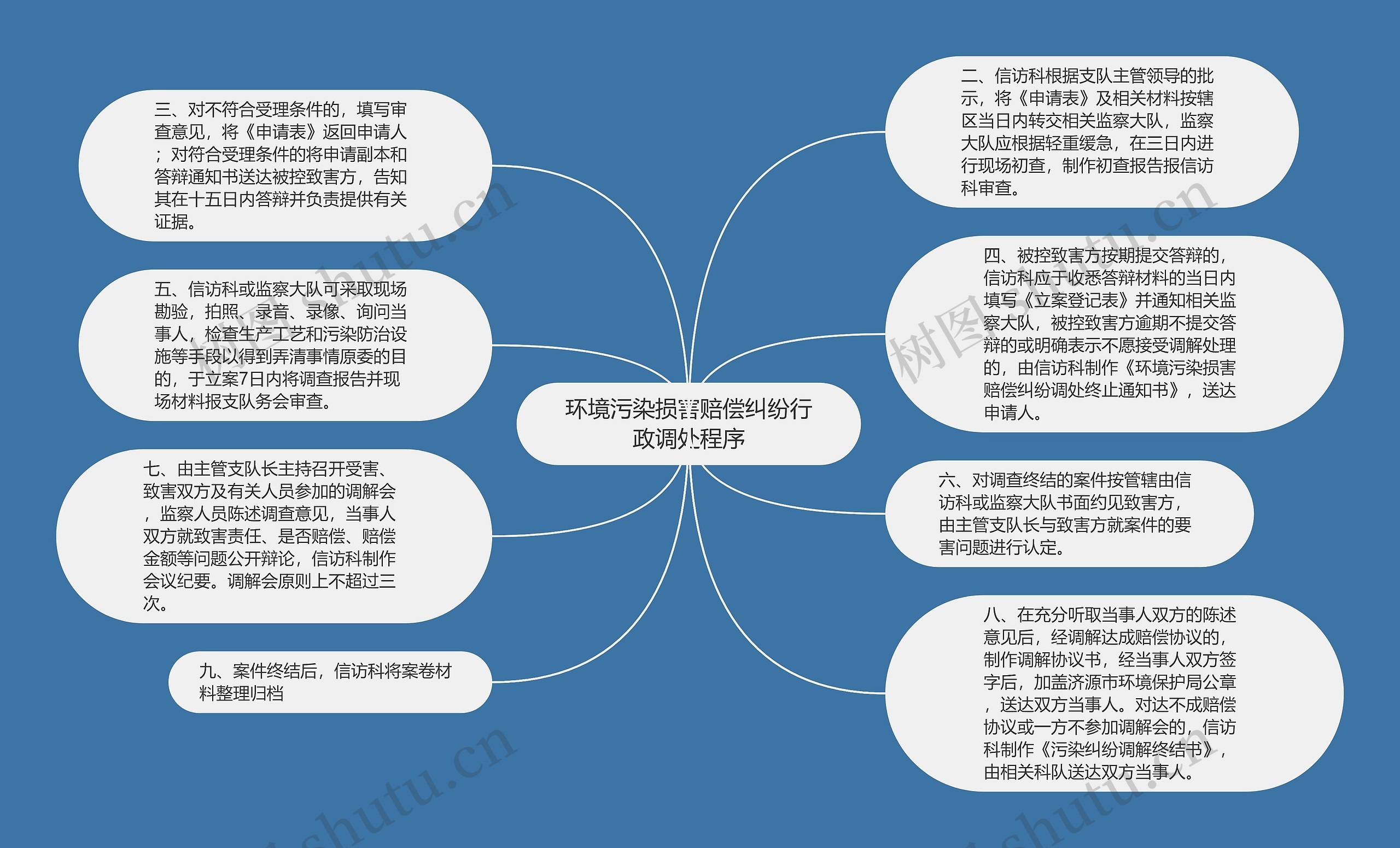 环境污染损害赔偿纠纷行政调处程序