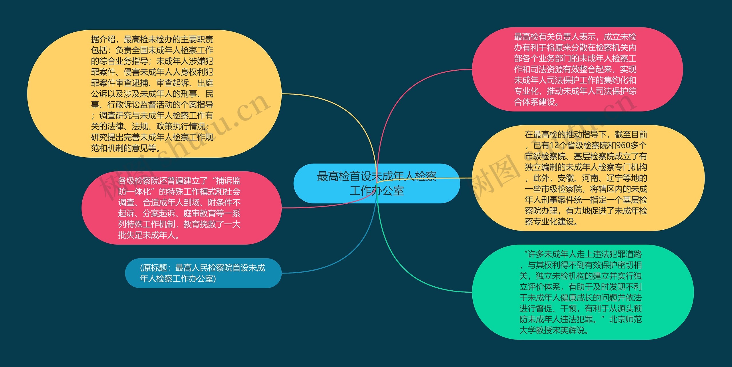 最高检首设未成年人检察工作办公室思维导图