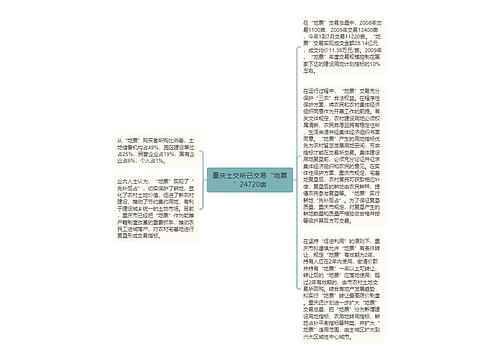 重庆土交所已交易“地票”24720亩