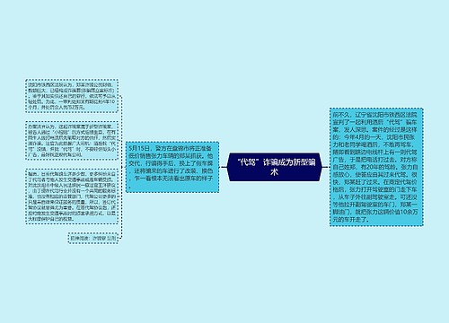 “代驾”诈骗成为新型骗术