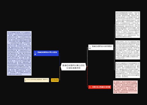 鱼塘征收面积计算公式和补偿标准是怎样