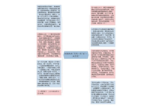 时政热点:"万无一失"与"一失万无"