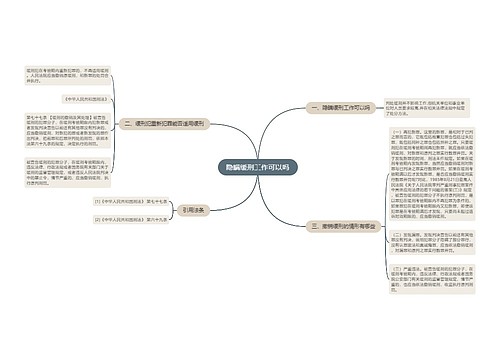 隐瞒缓刑工作可以吗