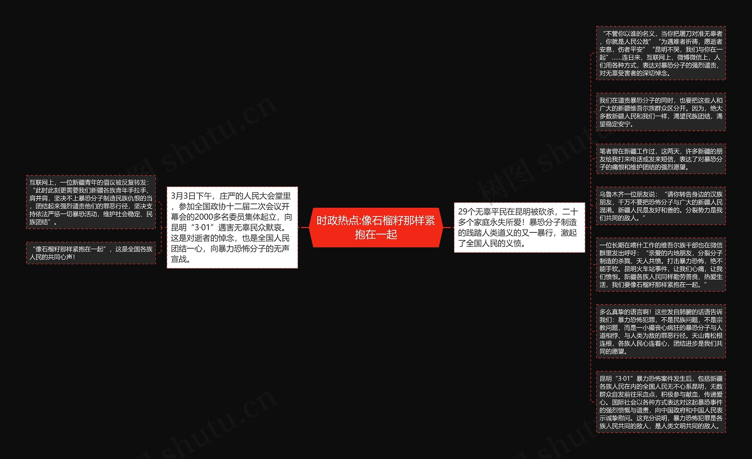 时政热点:像石榴籽那样紧抱在一起