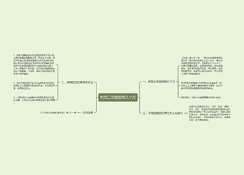 判刑三年能假释几个月