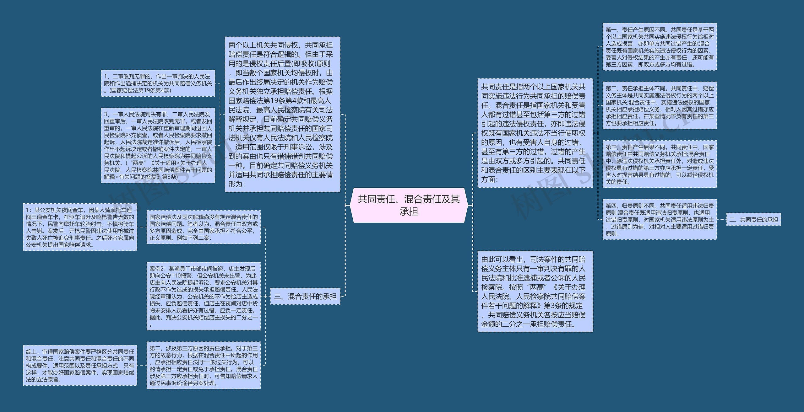 共同责任、混合责任及其承担思维导图