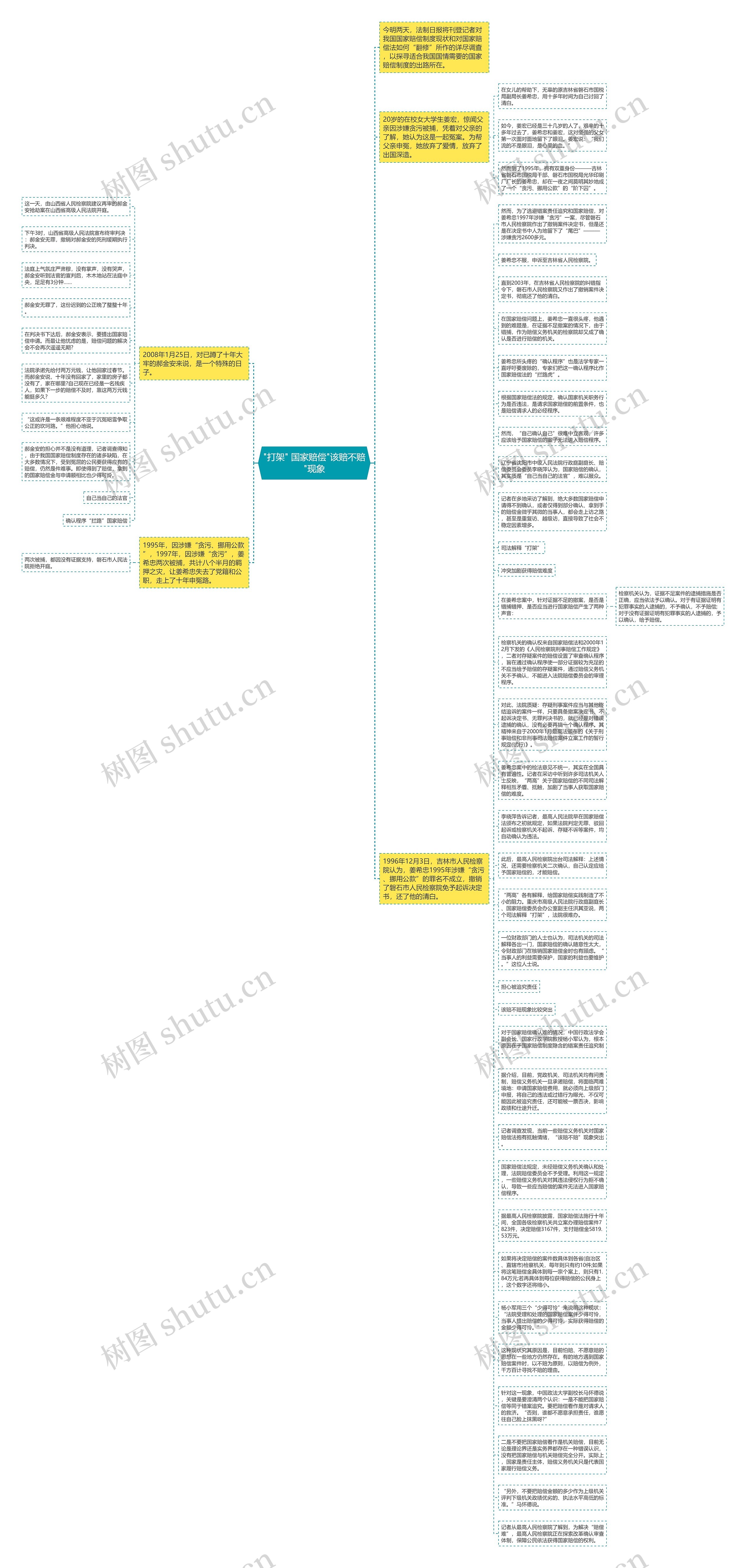 "打架" 国家赔偿"该赔不赔"现象思维导图