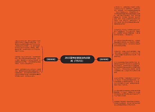2022国考时事政治热点新闻（7月2日）