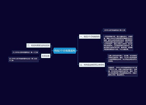 拘役2个月有案底吗