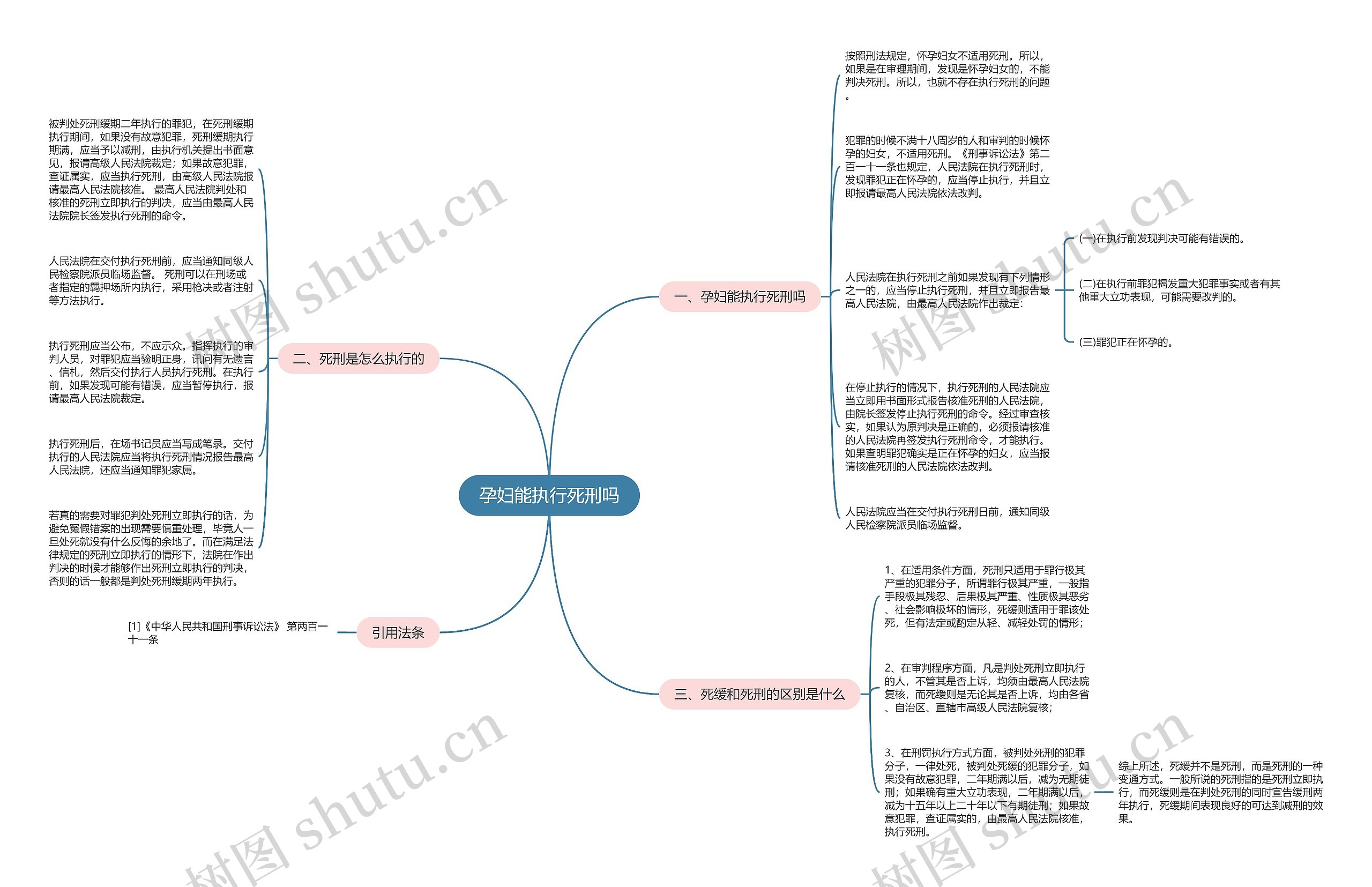 孕妇能执行死刑吗思维导图