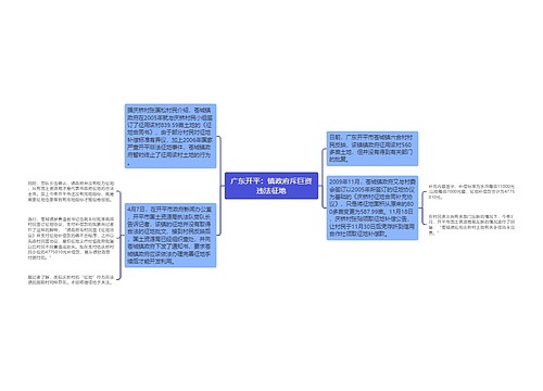 广东开平：镇政府斥巨资违法征地