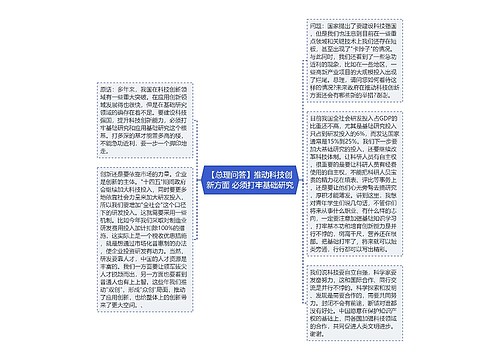 【总理问答】推动科技创新方面 必须打牢基础研究