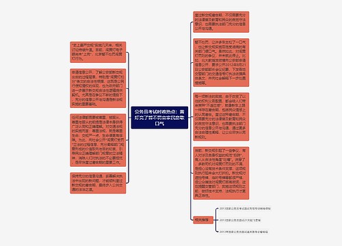 公务员考试时政热点：黄灯亮了暂不罚官家民意歇口气