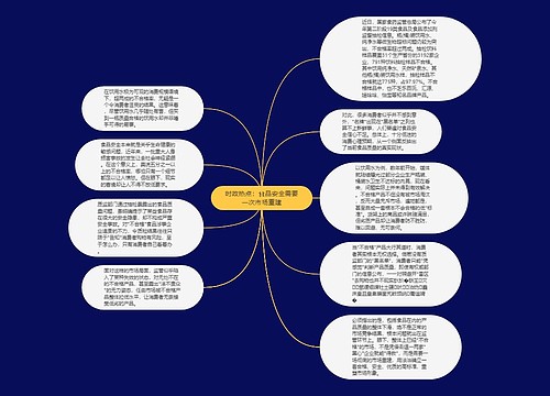 时政热点：食品安全需要一次市场重建