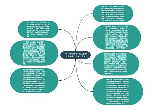 2015时政热点：莫让奢靡之风暗藏“机关”食堂