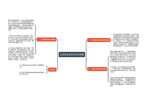 征地保证金有没有有效期