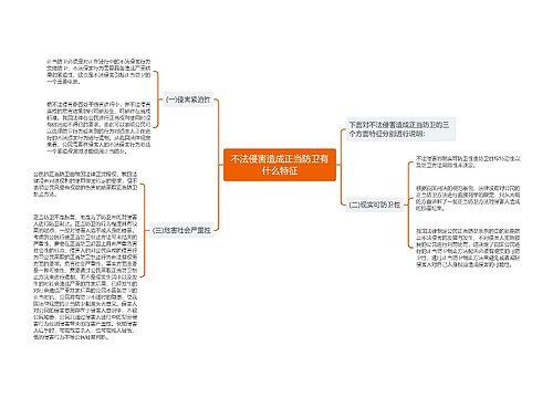 不法侵害造成正当防卫有什么特征