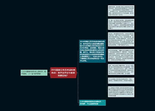 2016国家公务员考试时政热点：助学金评定与食堂消费挂钩？