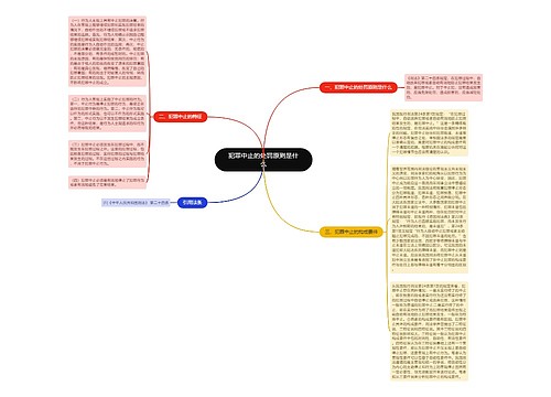 犯罪中止的处罚原则是什么