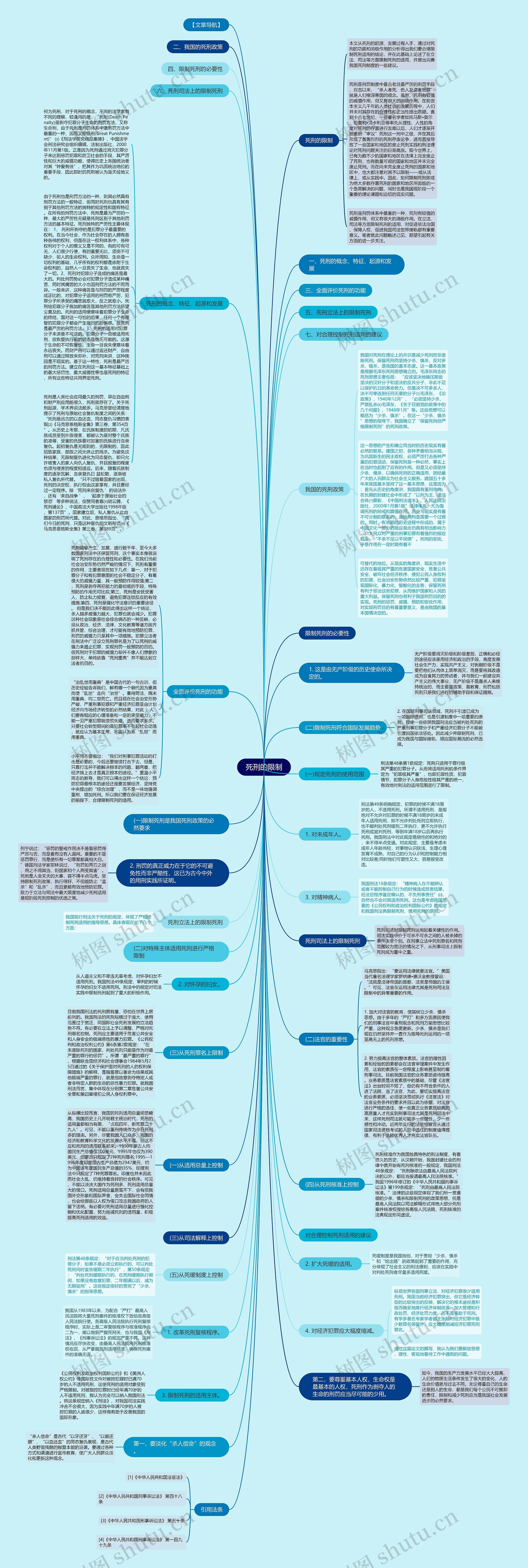 死刑的限制思维导图