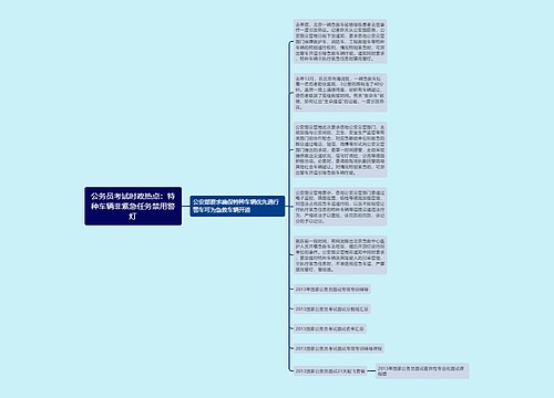 公务员考试时政热点：特种车辆非紧急任务禁用警灯